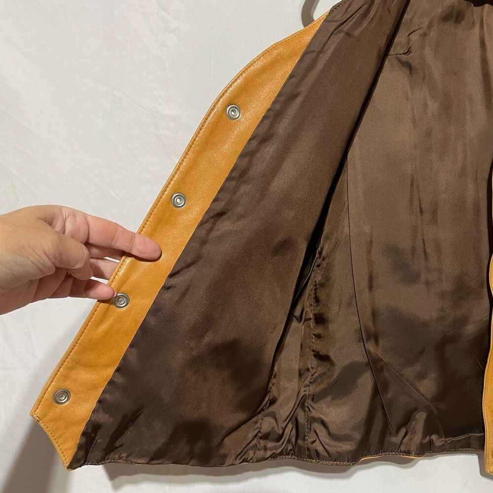 Vintage Western Leather Cowboy Vest - Picture 4 of 9